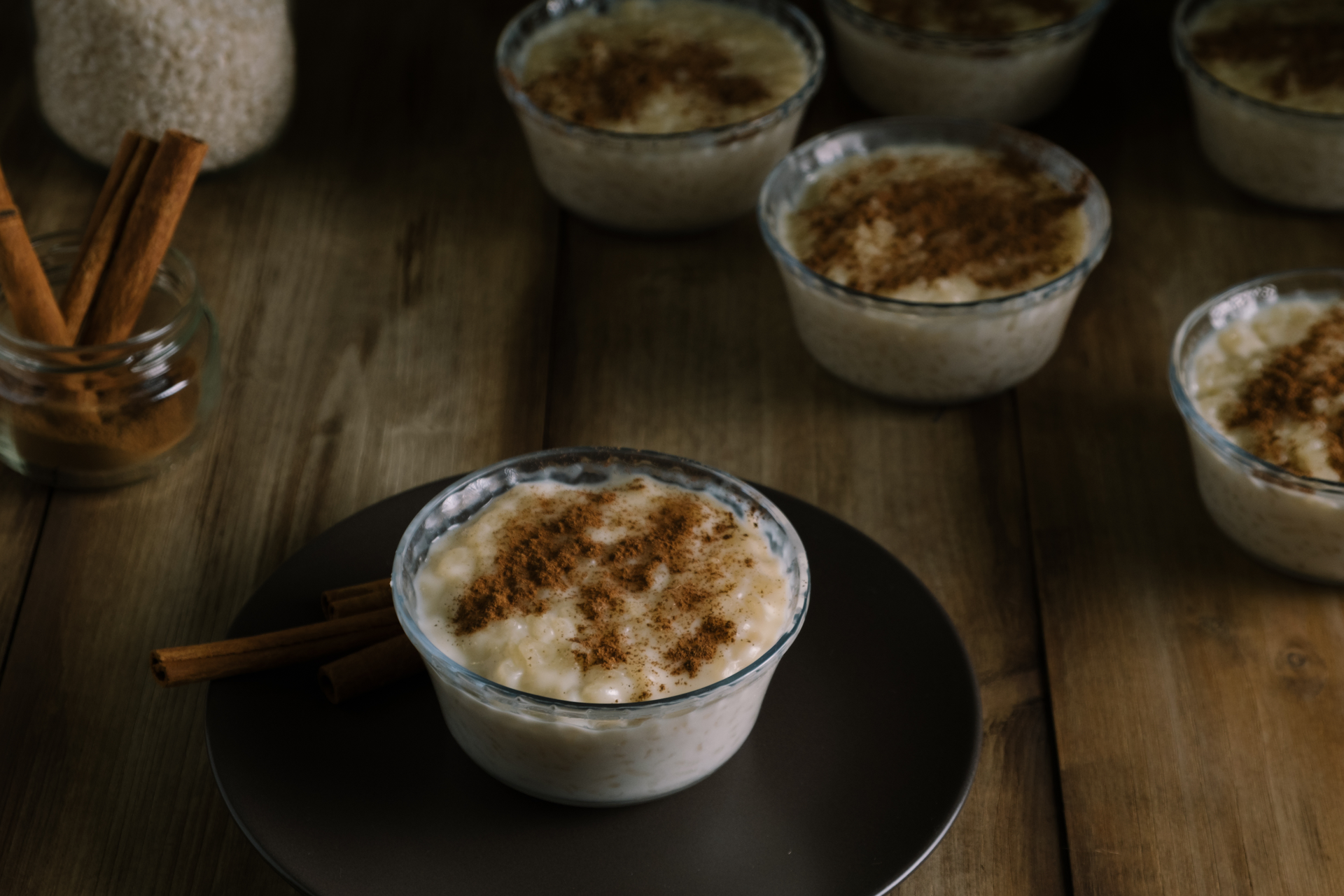 Silky Brazilian Canjica with Coconut Milk and Condensed Milk — Dessert served and photographed from above