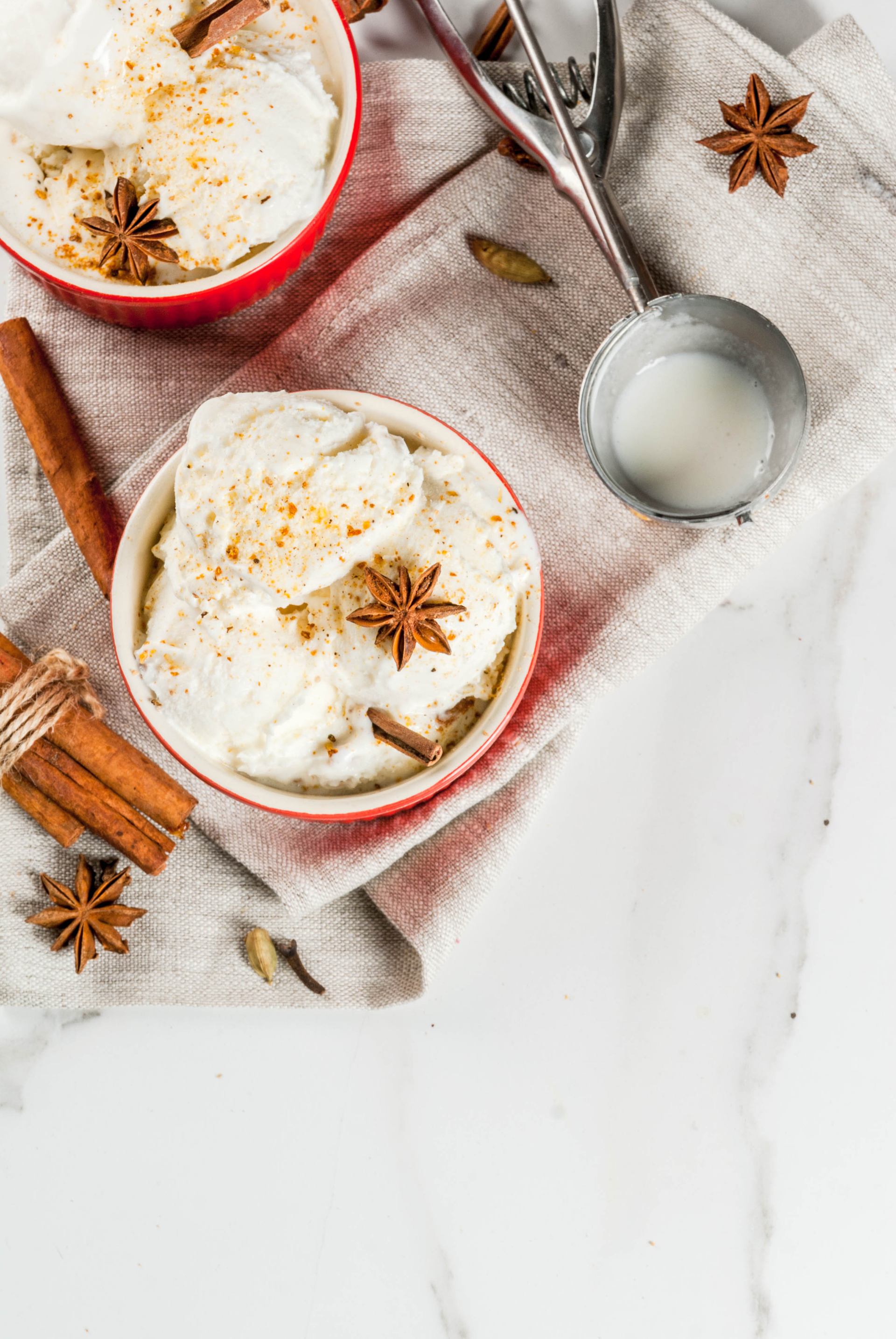 Silky Egyptian Roz Bel Laban with Cinnamon and Nutmeg