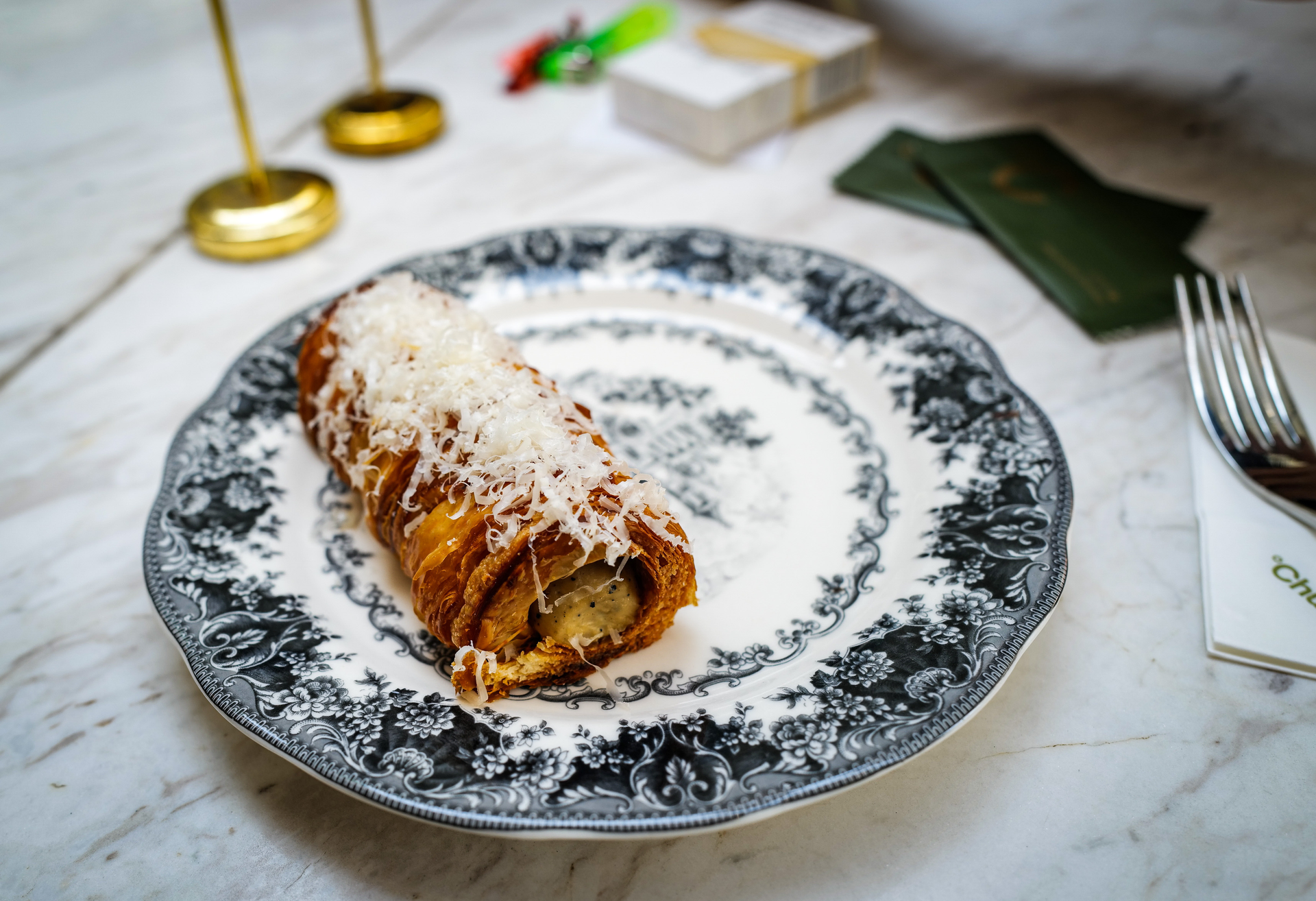 Silky Greek Galaktoboureko with Semolina Custard — Dessert served and photographed from above