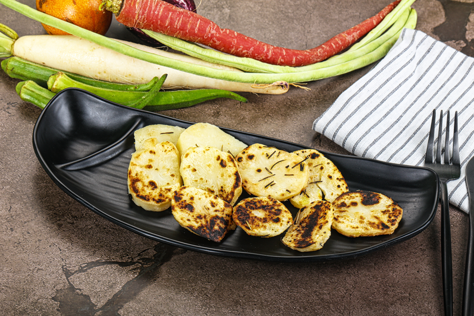 Smoky Caribbean Black Bean and Plantain Tostones with Garlic Aioli