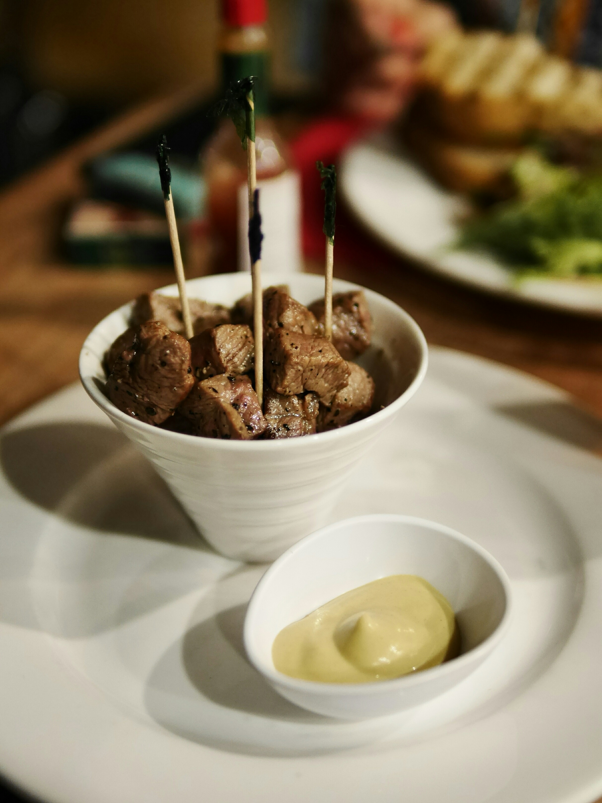 Smoky Peruvian Anticuchos with Aji Sauce