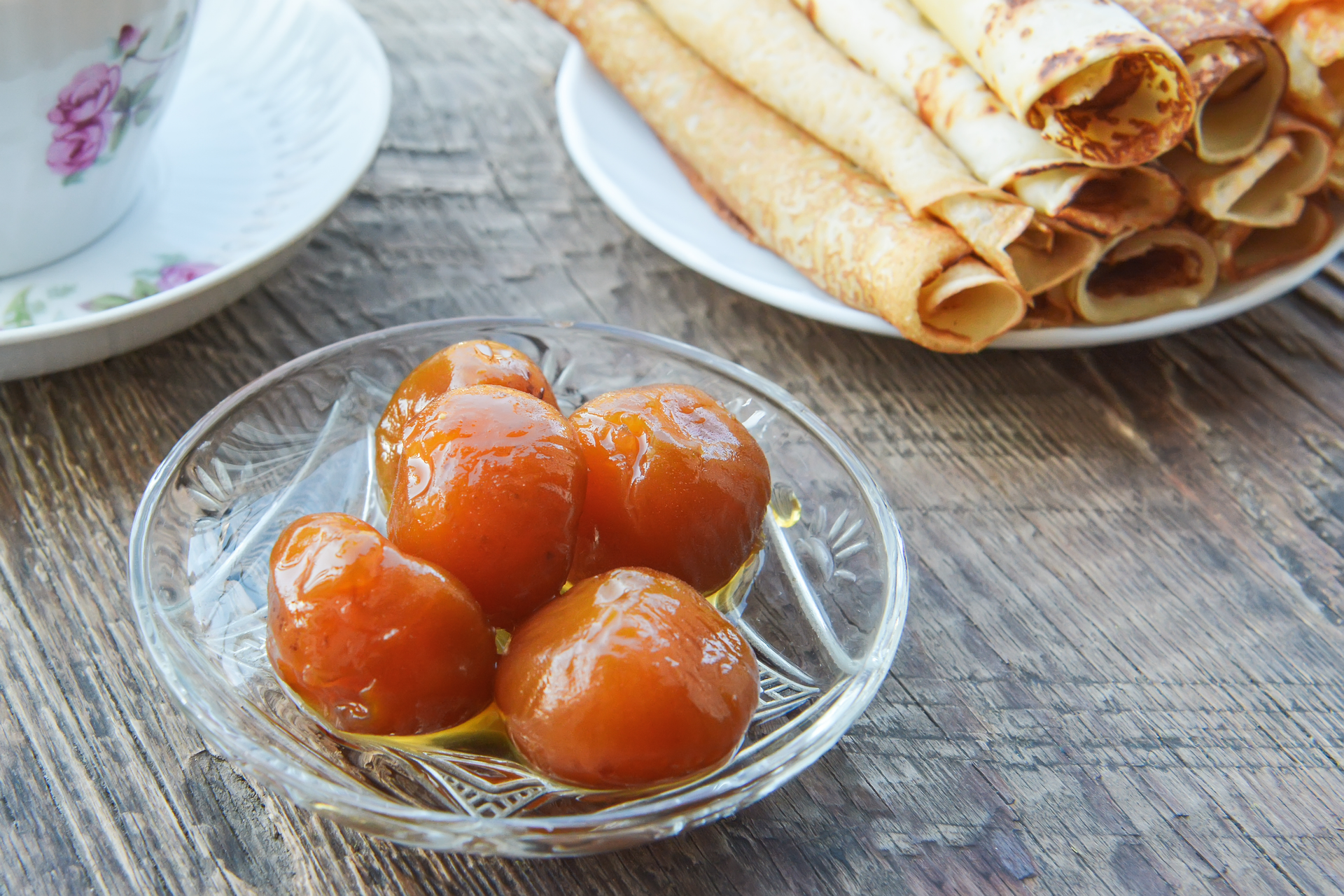 Overhead flat-lay of all ingredients for Soft Turkish Lokma with Honey Syrup and Tahini laid out on a kitchen surface.