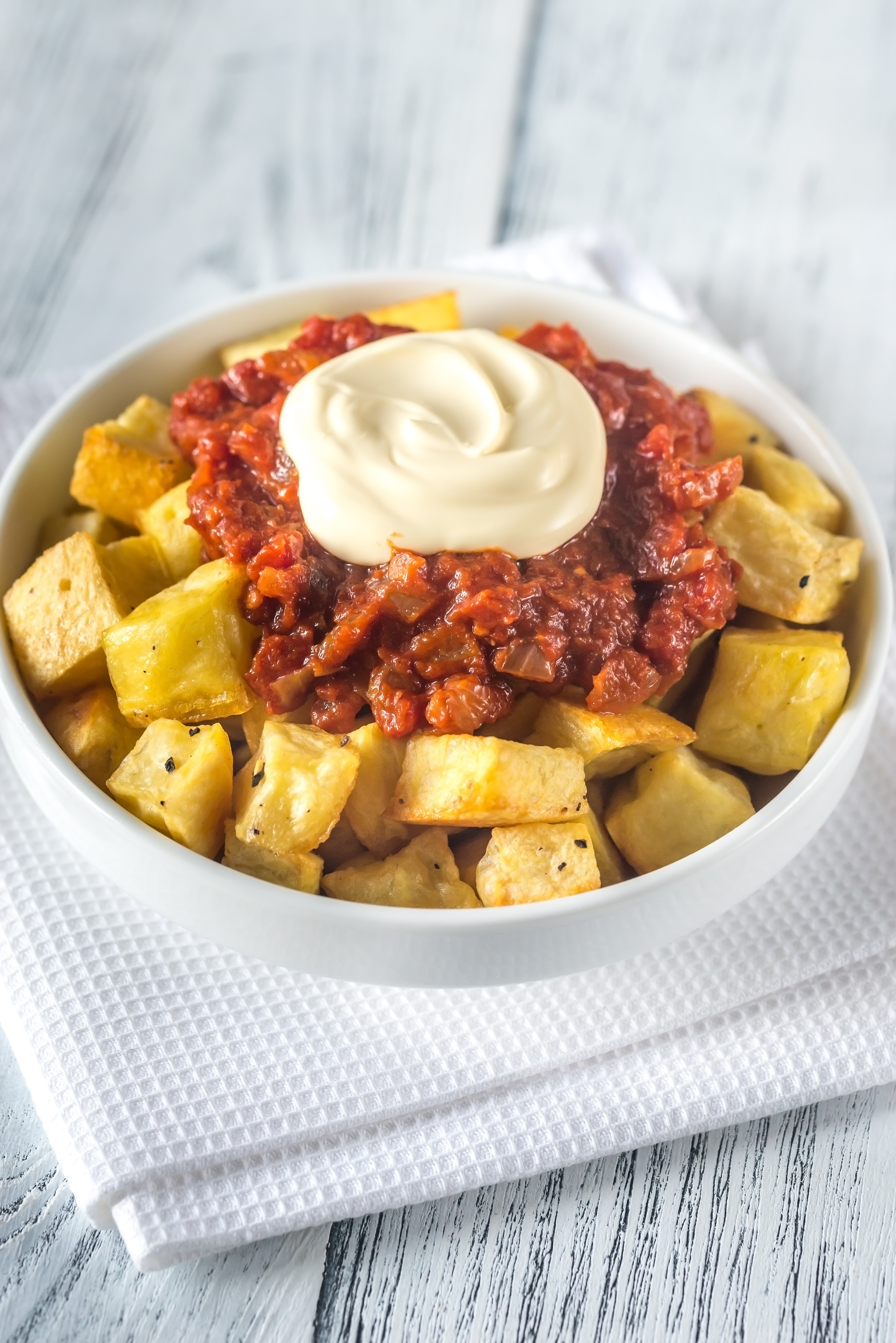 Spanish Patatas Bravas with Smoky Tomato Sauce