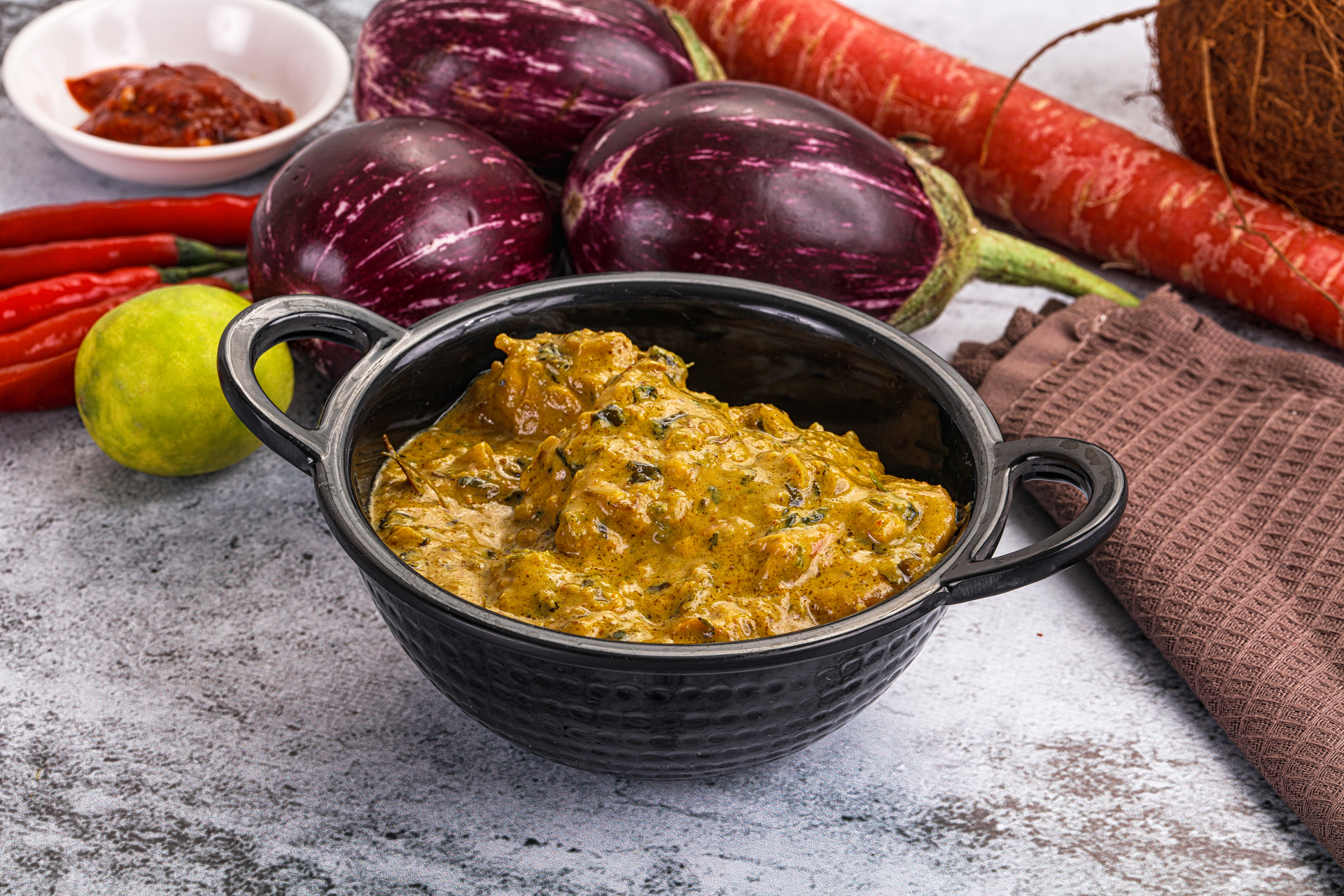 Spiced Indian Kohlrabi Curry with Cumin and Mustard Seeds