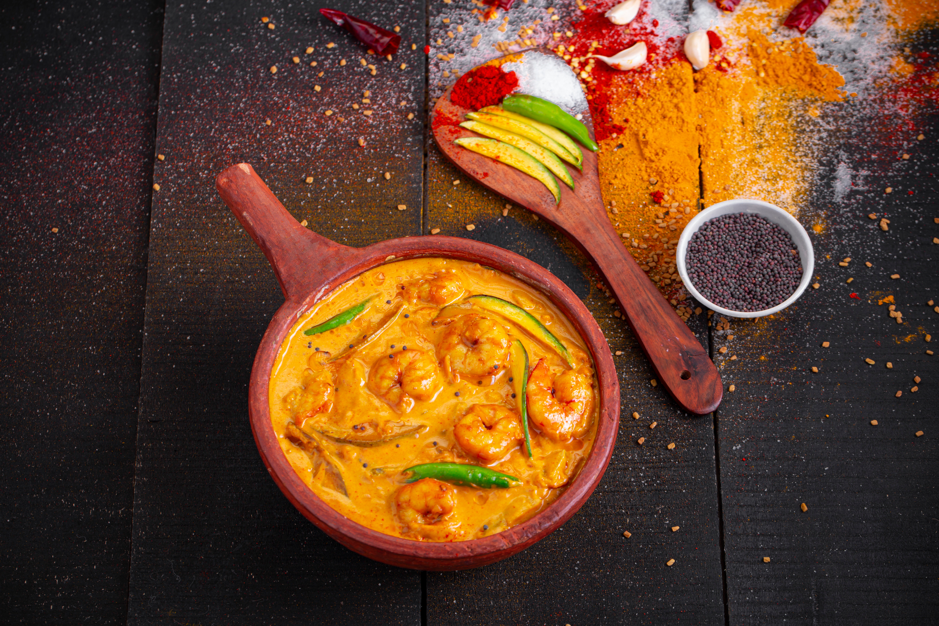 Spicy Indian Goan Prawn Curry with Kokum