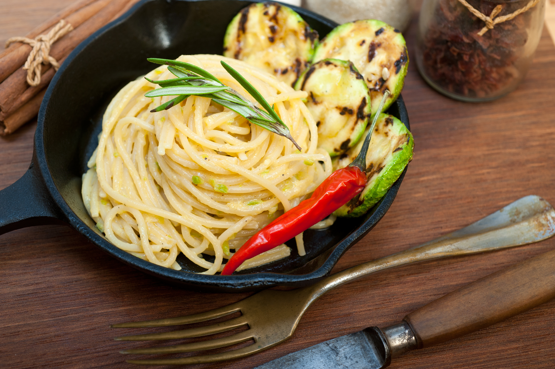Spicy Korean Kimchi Carbonara with Perilla Leaves