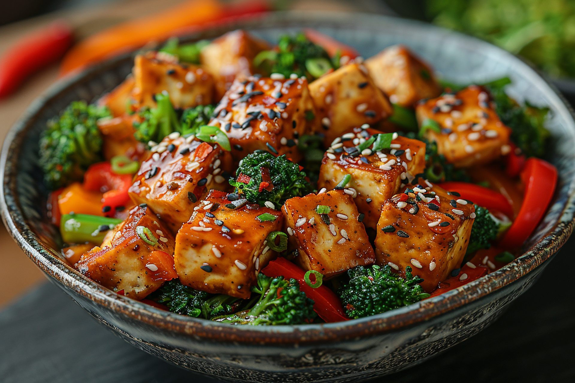 Spicy Szechuan Tofu Stir Fry