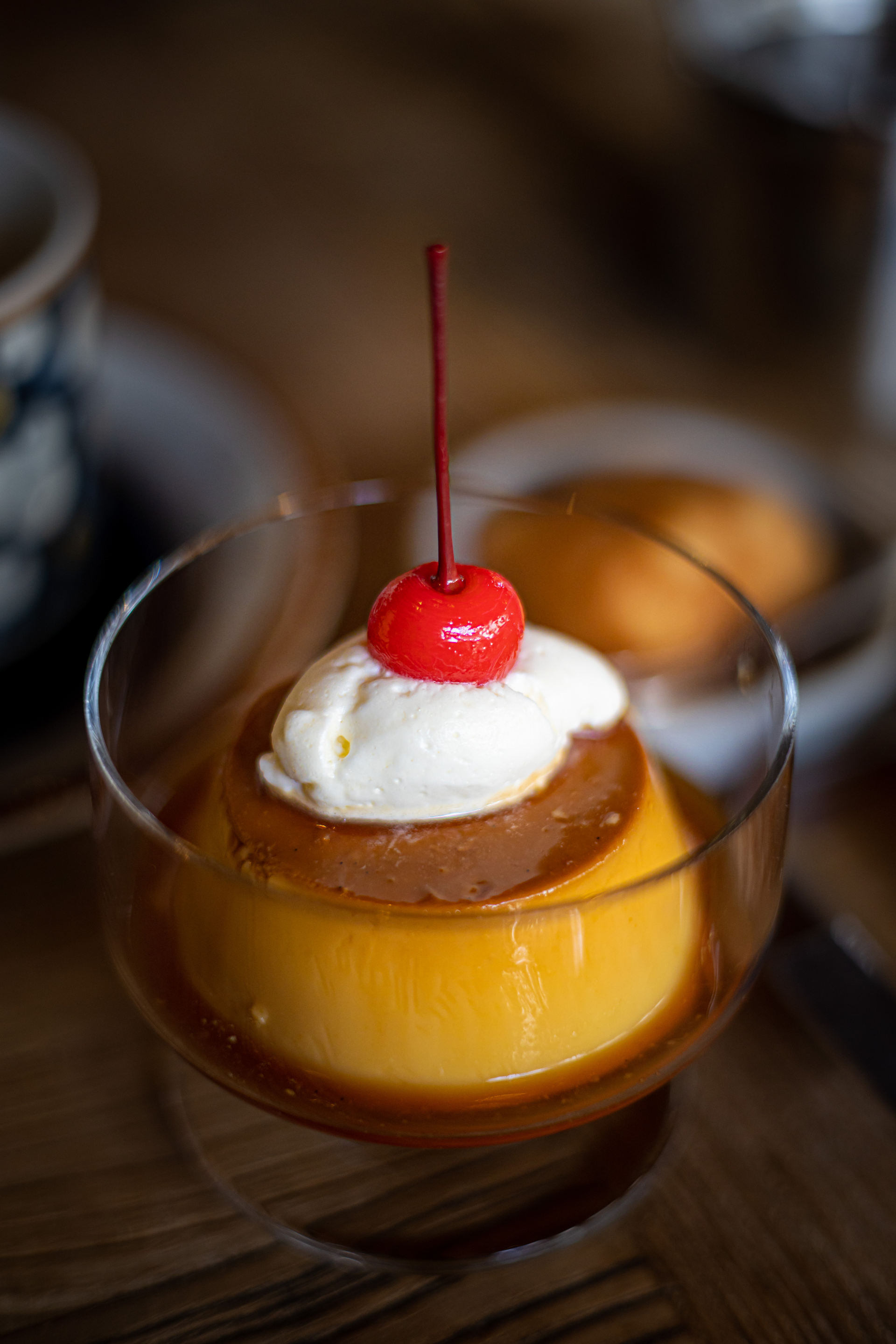 Overhead flat-lay of all ingredients for Sweet Italian Zabaione with Marsala Wine laid out on a kitchen surface.