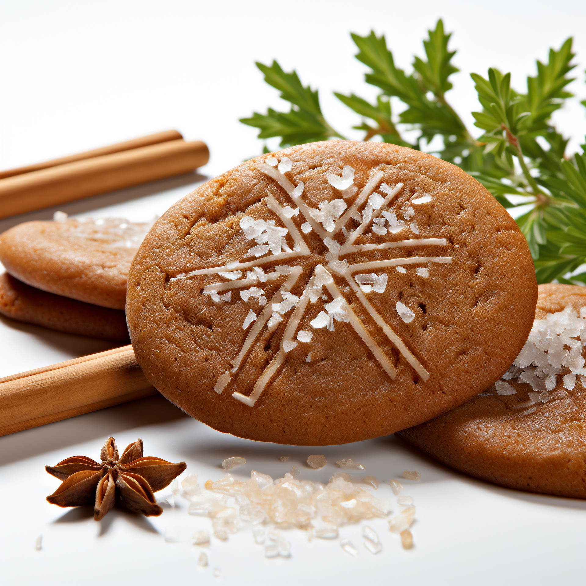 Overhead flat-lay of all ingredients for Sweet Mexican Anise Sugar Cookies with Cinnamon laid out on a kitchen surface.