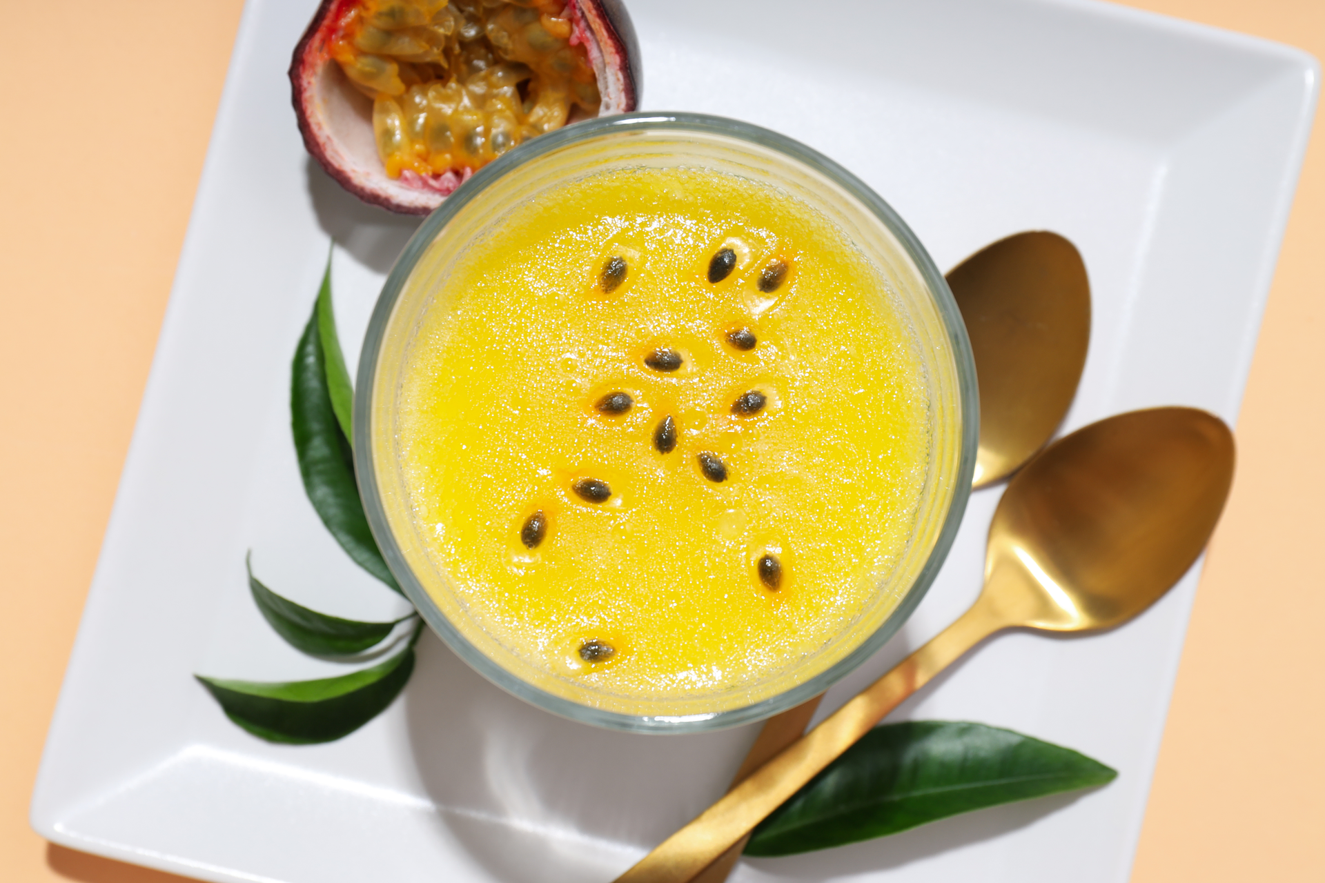 Tangy Brazilian Maracuja Mousse with Passionfruit Sauce