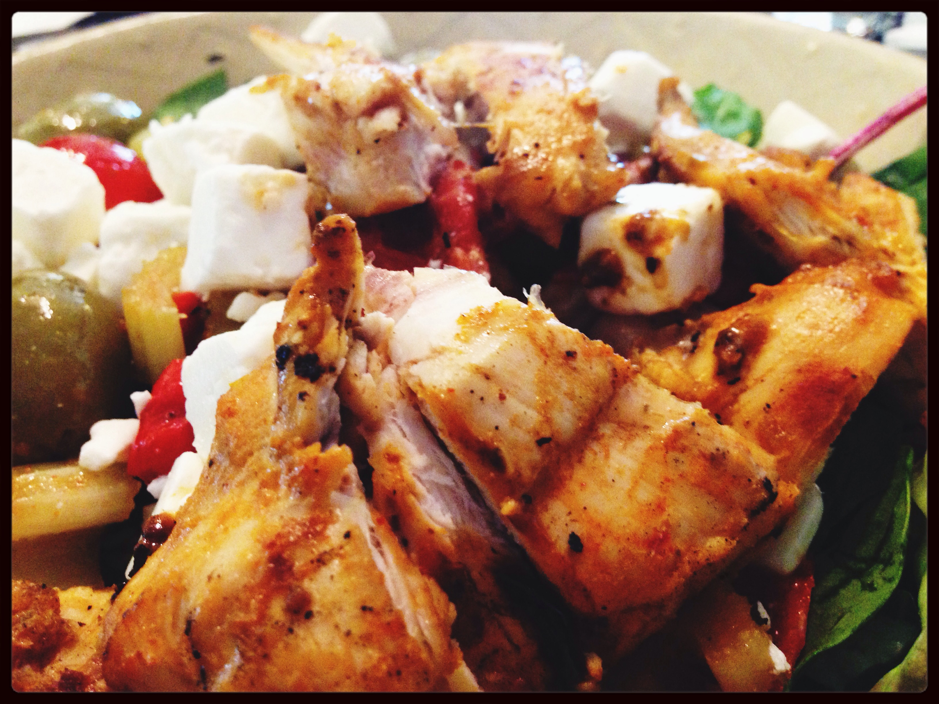 Tangy Egyptian Tamarind Chicken with Caramelized Onions — Main Course served and photographed from above