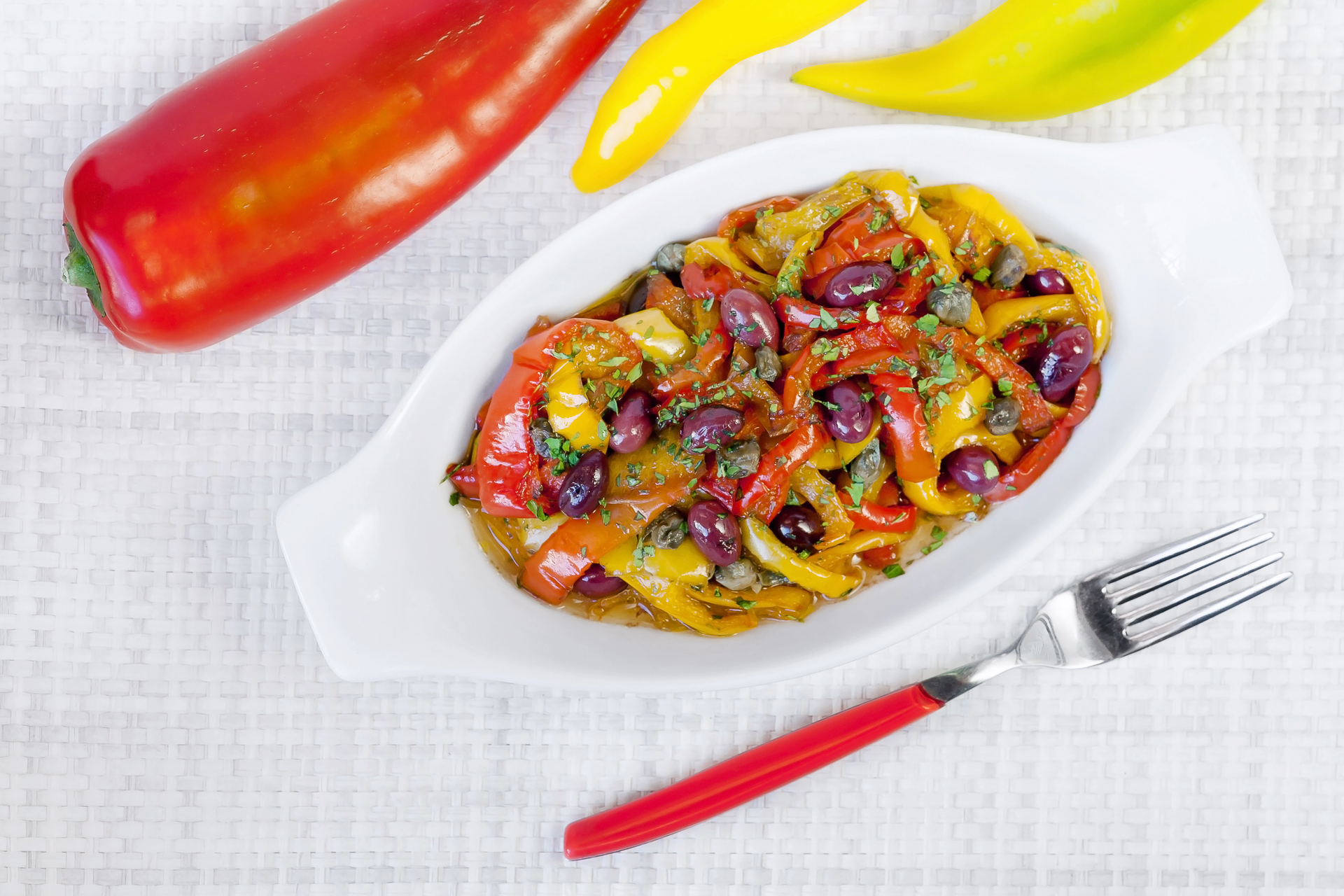 Tangy Haitian Pikliz with Scotch Bonnet and Cabbage — Side Dish served and photographed from above