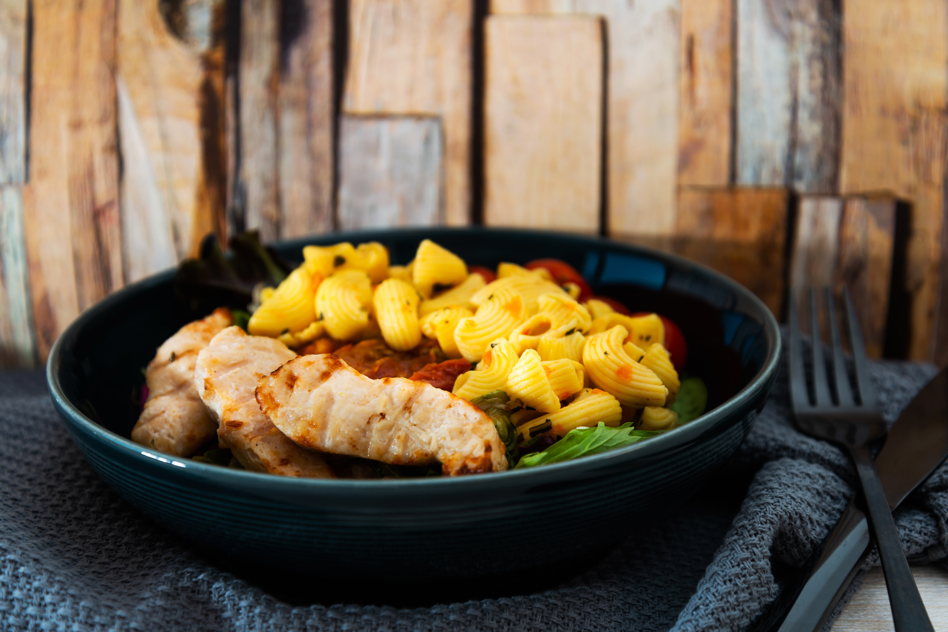 Tropical Caribbean Pineapple Curry with Rum-Infused Chicken — Main Course served and photographed from above