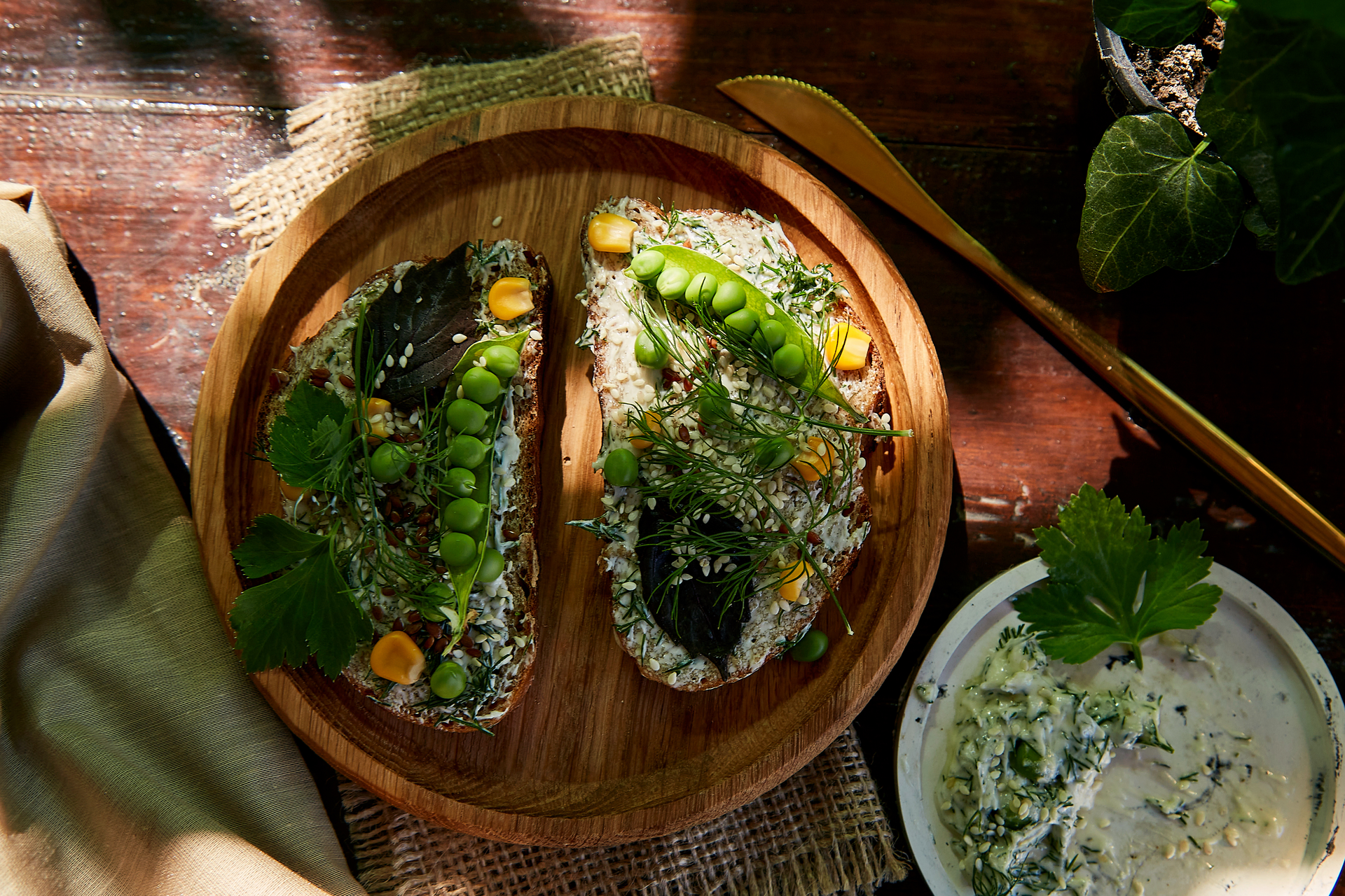 Overhead flat-lay of all ingredients for Turmeric-Infused Vietnamese Cha Ca La Vong with Fresh Dill laid out on a kitchen surface.