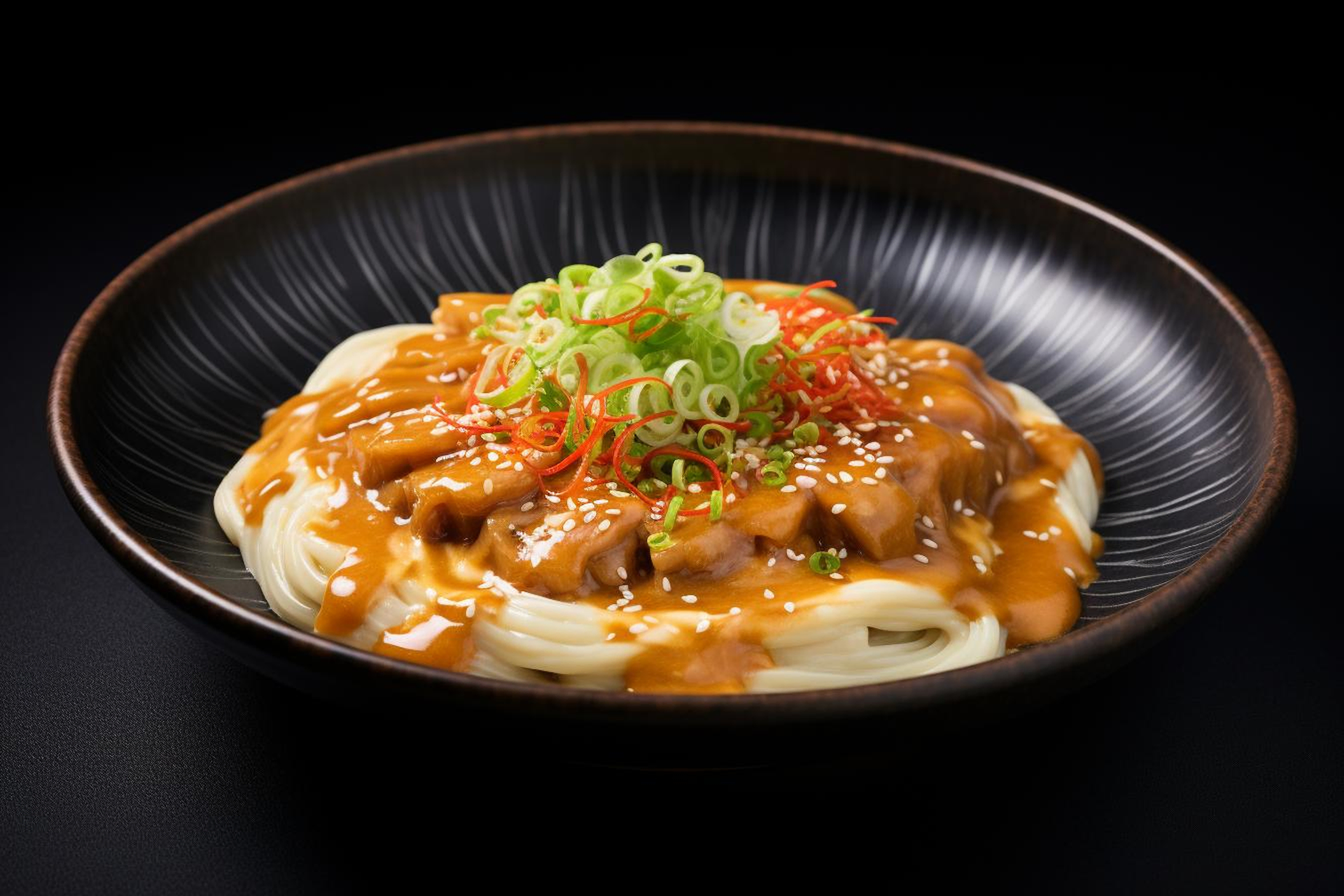 Overhead flat-lay of all ingredients for Umami-Rich Korean Doenjang Pasta with Gochujang Cream laid out on a kitchen surface.
