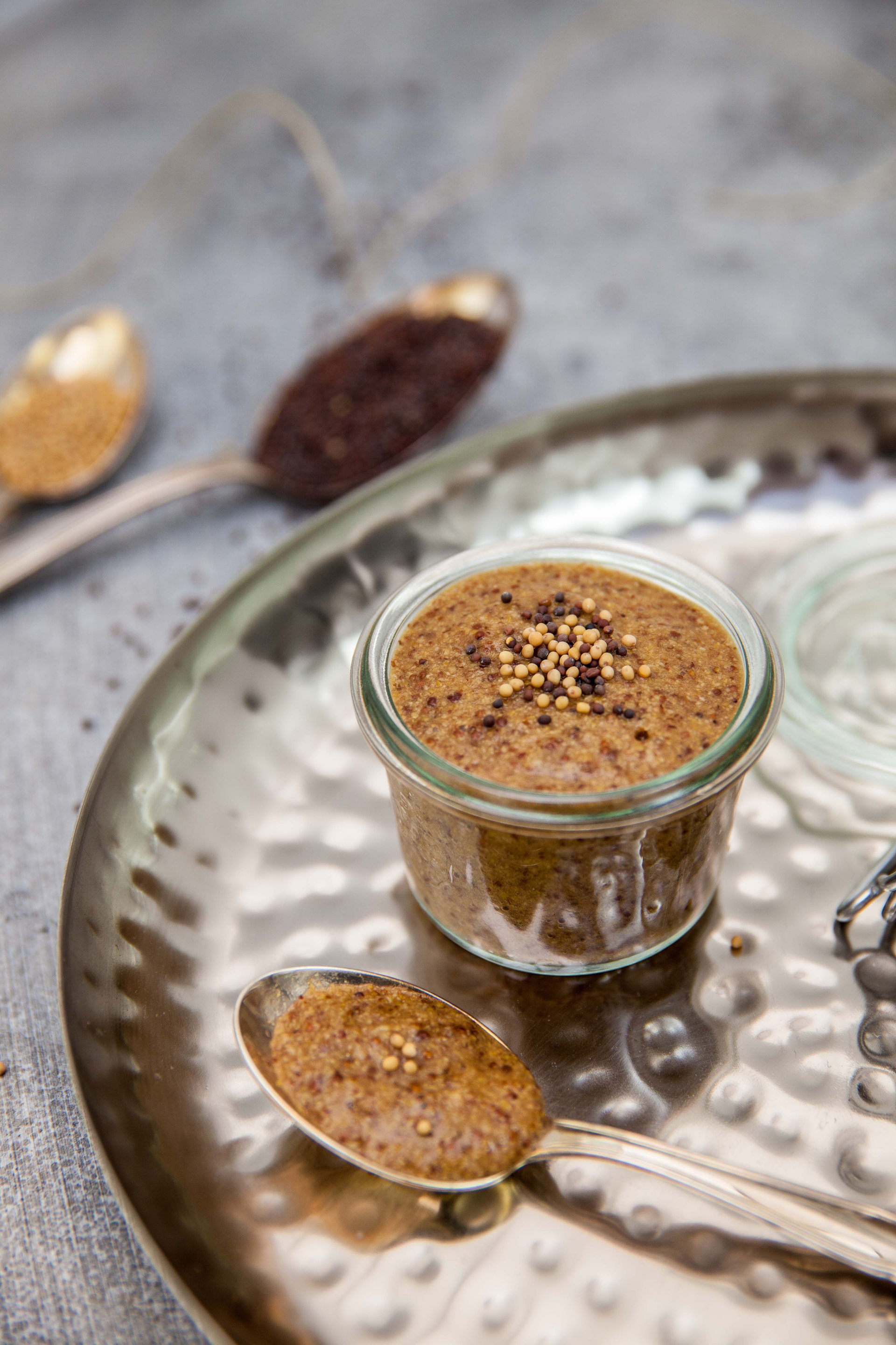 Velvety Iraqi Kahi with Cardamom Syrup — Dessert served and photographed from above