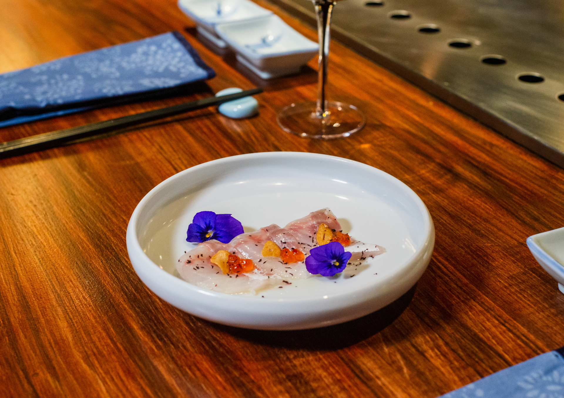 Overhead flat-lay of all ingredients for Velvety Vietnamese Chè Bà Ba with Taro and Cassava laid out on a kitchen surface.