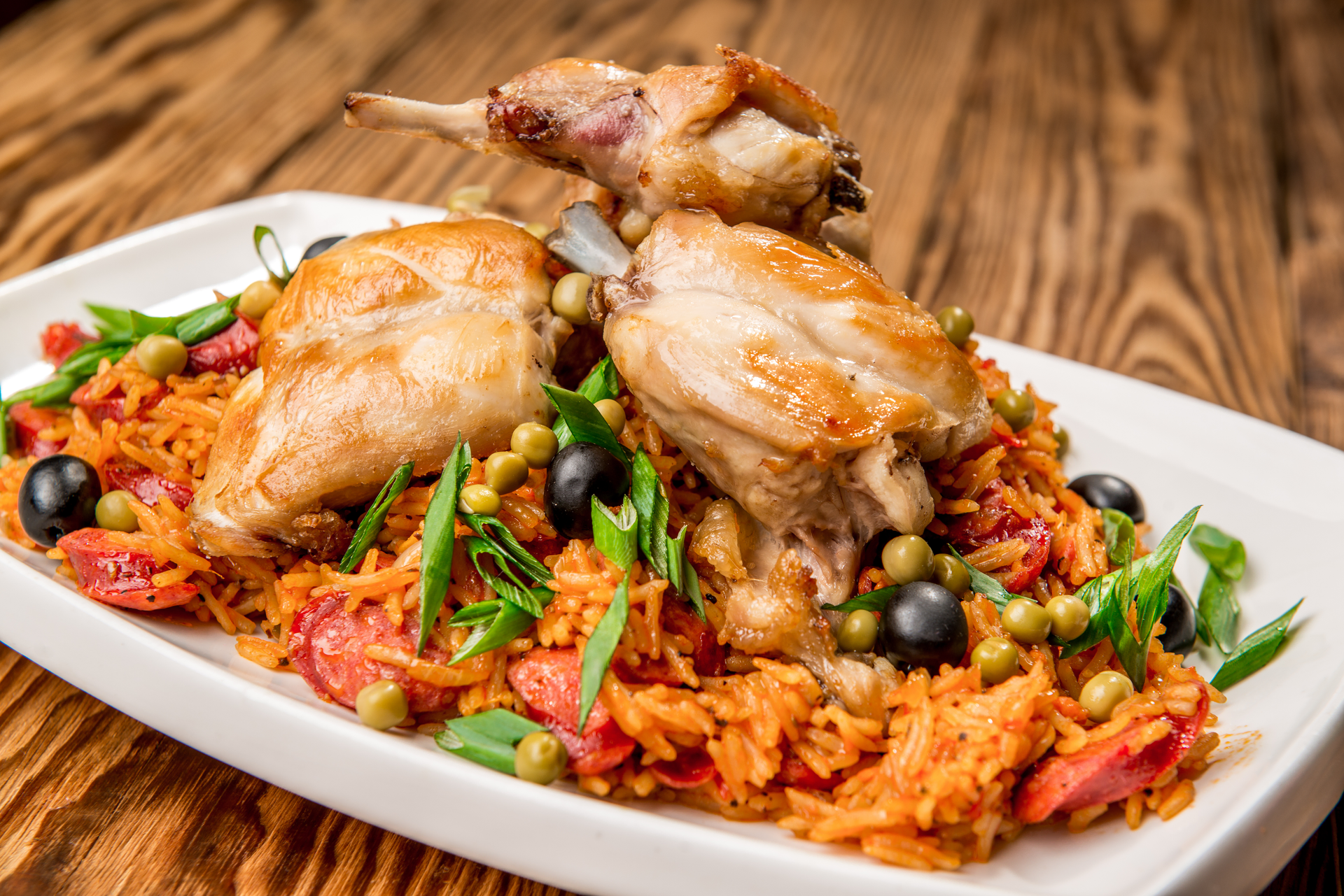 Zesty Ghanaian Jollof Rice with Smoked Turkey Tails