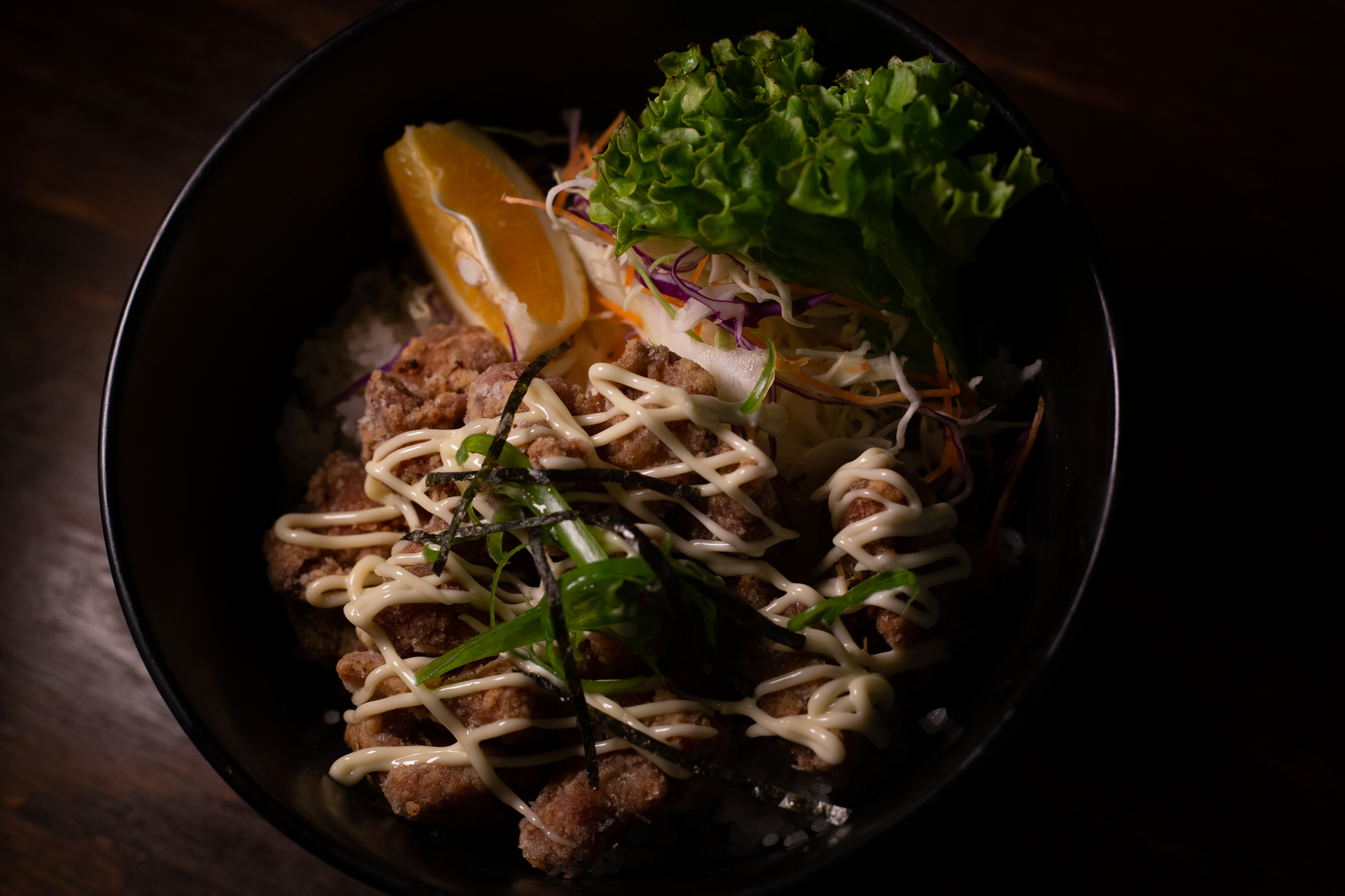 Overhead flat-lay of all ingredients for Zesty Korean Bulgogi Noodles with Scallion Garnish laid out on a kitchen surface.