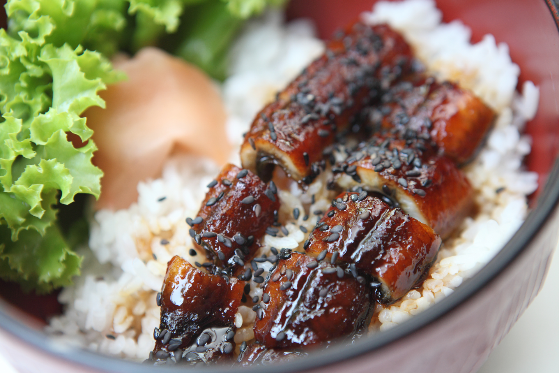 Overhead flat-lay of all ingredients for Zesty Korean Gochujang Ribs with Sesame Slaw laid out on a kitchen surface.