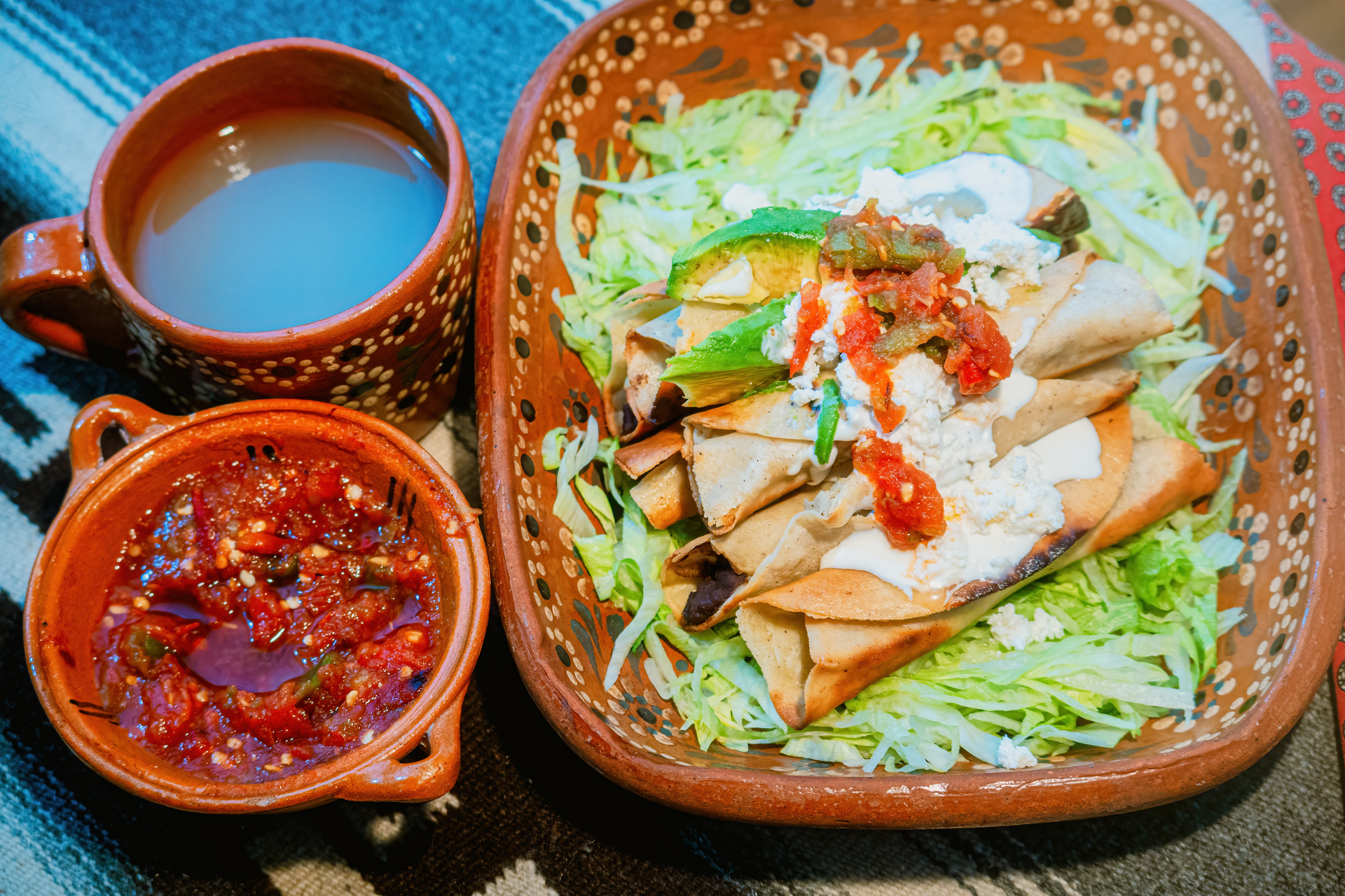 Zesty Korean Gochujang Tofu Tacos with Kimchi Slaw — Main Course served and photographed from above
