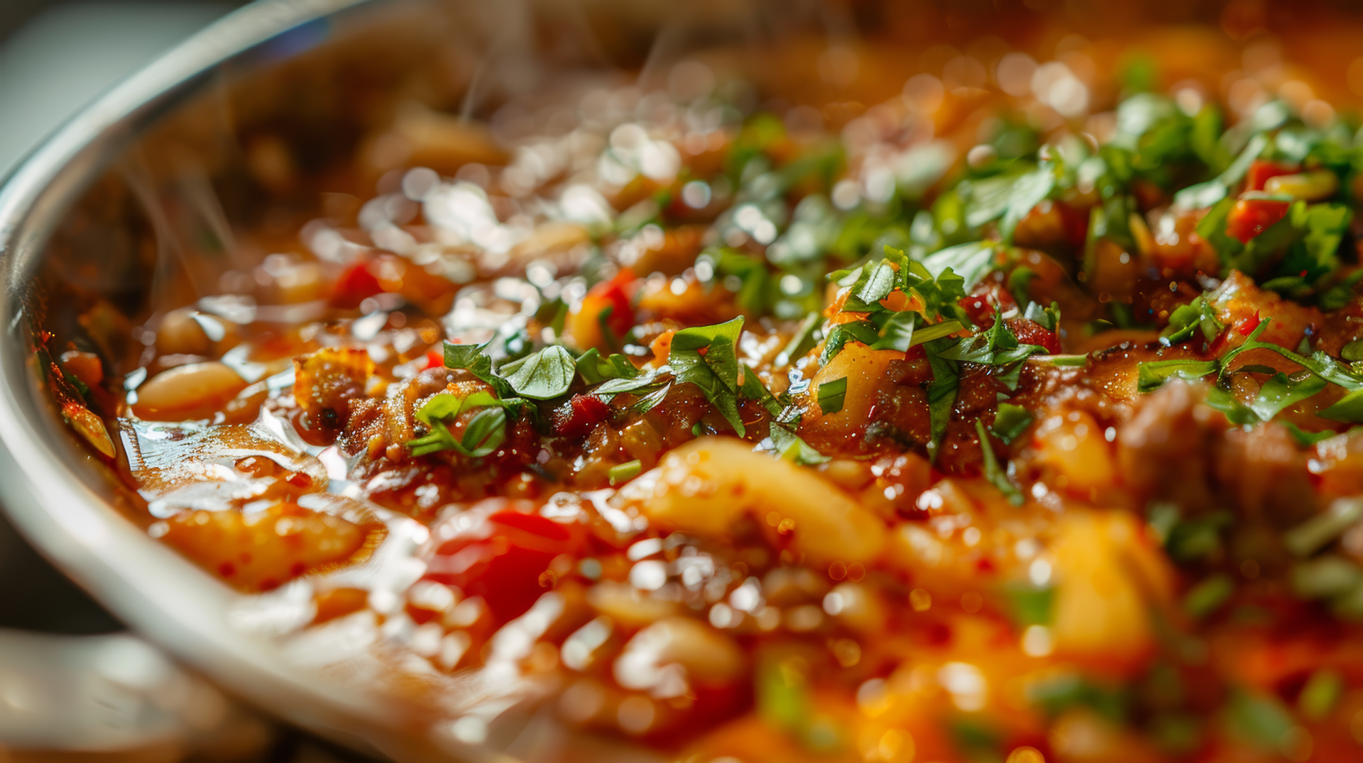 Zesty South African Chakalaka — Side Dish served and photographed from above