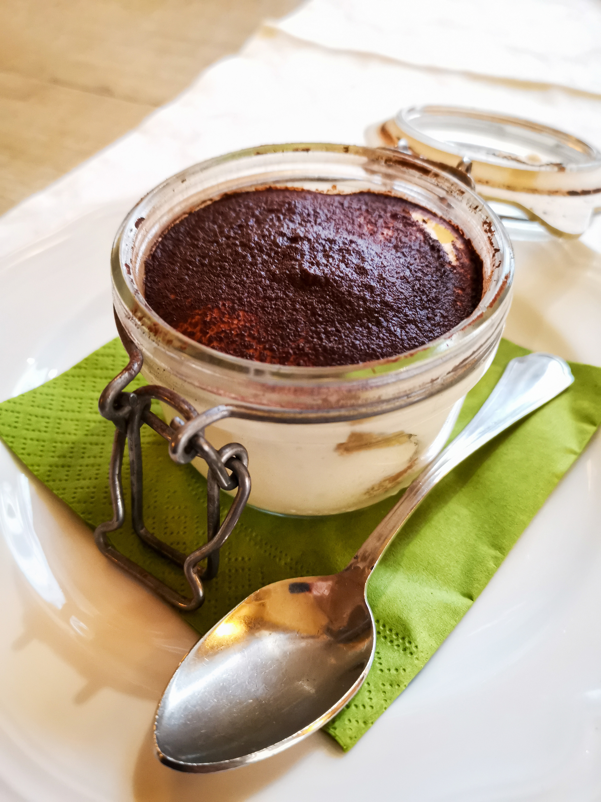 Overhead flat-lay of all ingredients for Zesty South African Rooibos-Infused Malva Pudding laid out on a kitchen surface.