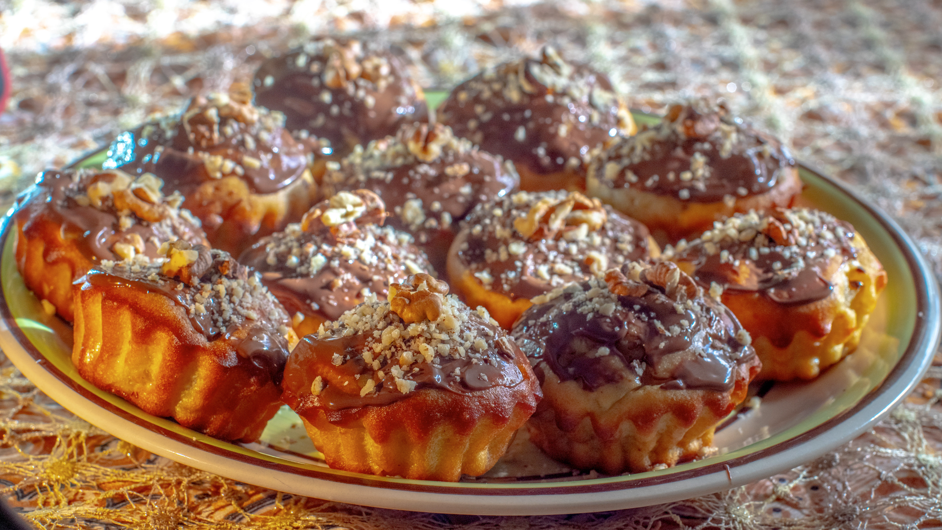 Overhead flat-lay of all ingredients for Zesty Tunisian Makroudh with Honey and Dates laid out on a kitchen surface.